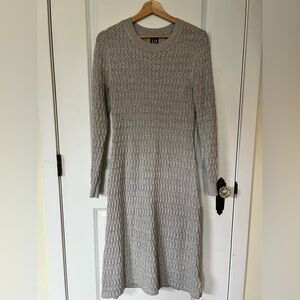 GAP Gray Cable Knit Dress